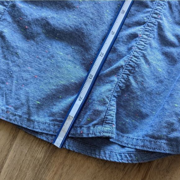 Blue speckled Woolrich shirt Lg - Picture 10 of 12